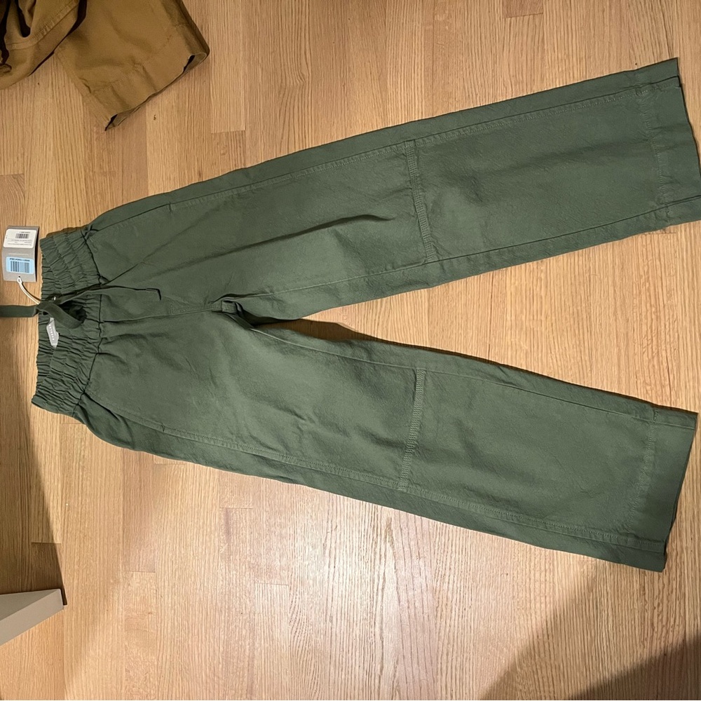 Everlane Green Cargo Pants with Sturdy Cotton Fabric